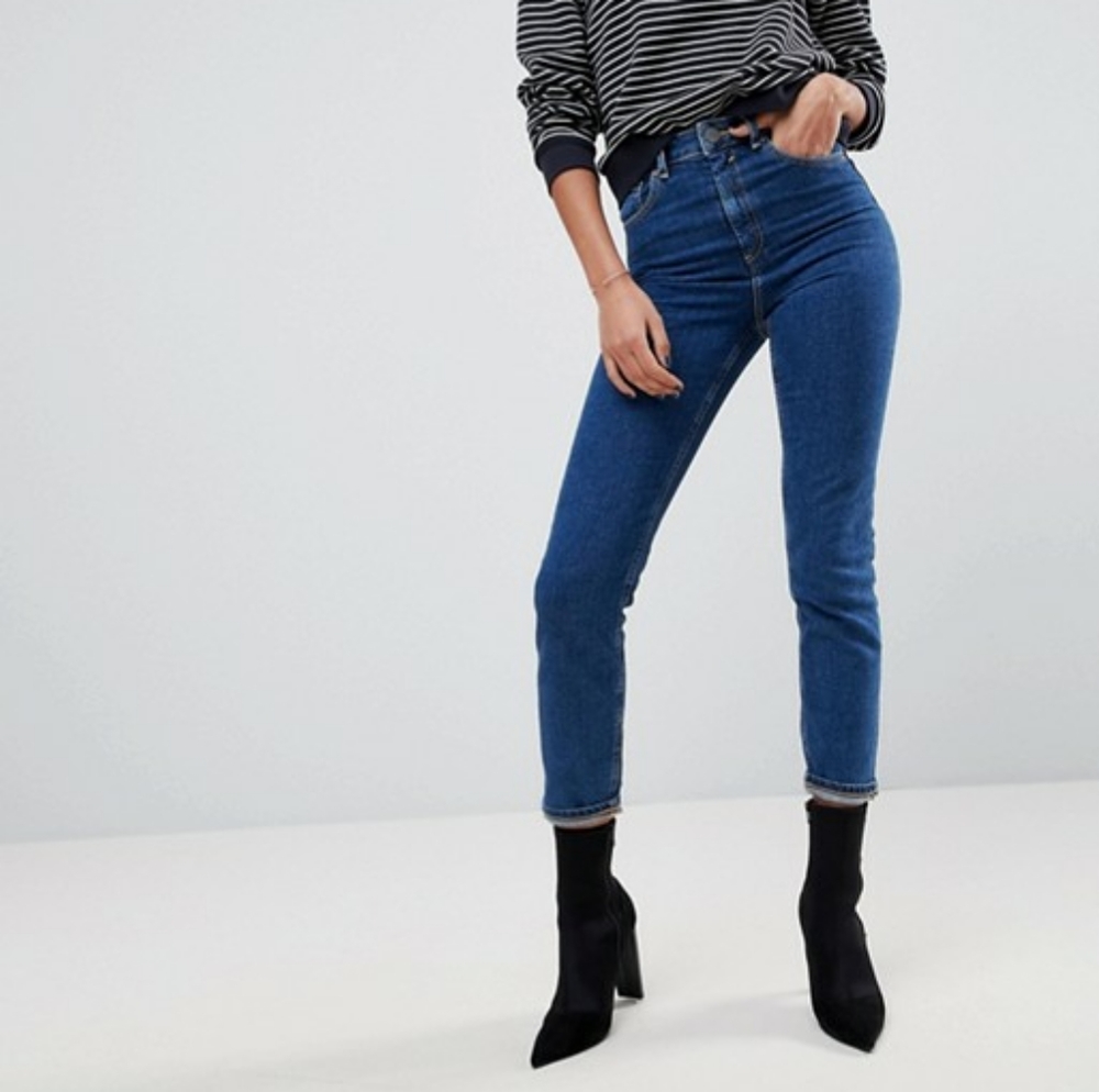 ASOS Design Farleigh High Waisted Mom Jeans